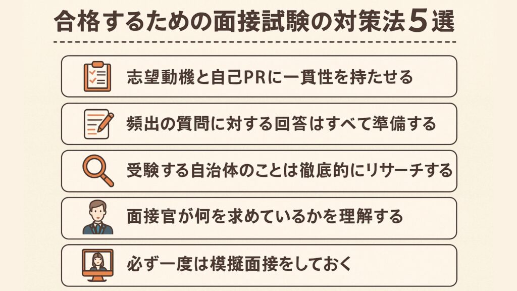 合格するための面接試験の対策法5選