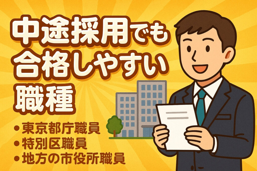 中途(経験者)採用でも合格しやすい職種を紹介