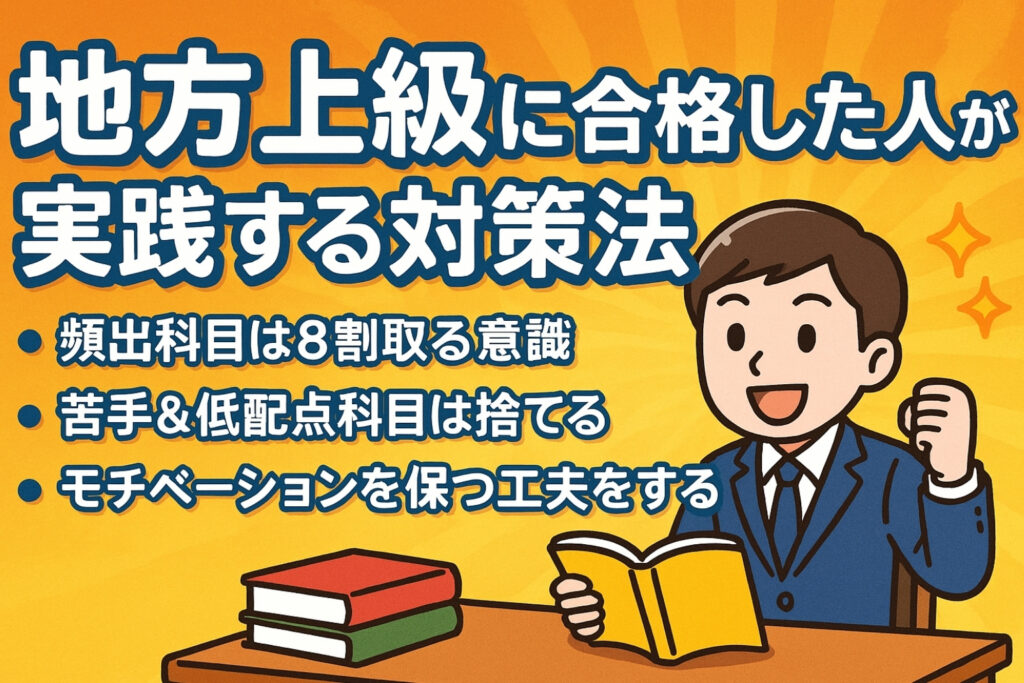地方上級に合格した人が実践する対策法を解説