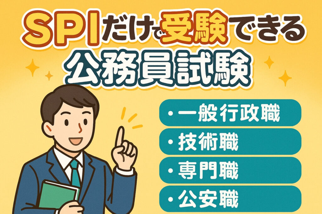SPIだけで受験できる公務員試験を紹介