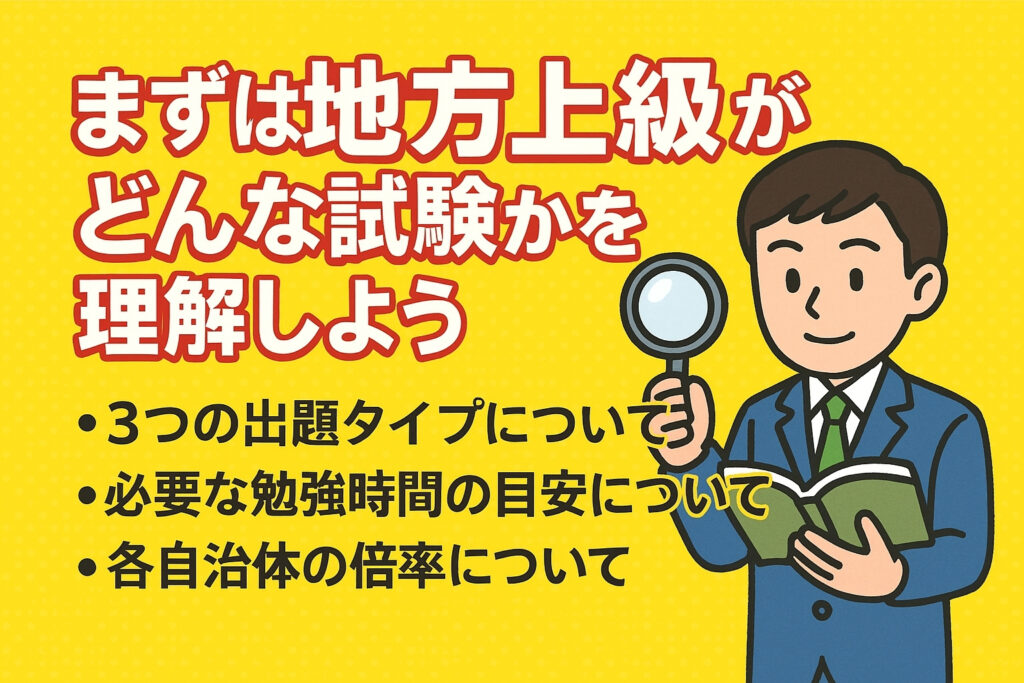 まずは地方上級がどんな試験かを理解しよう