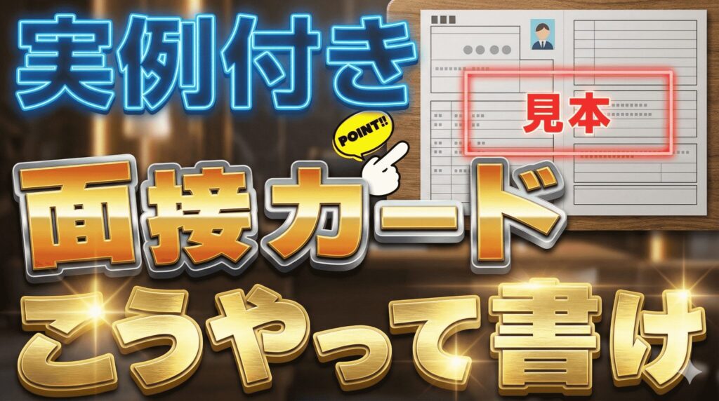 【見本あり】公務員試験は面接カードで差を付けろ！記載内容や記入例、作成時のポイントを解説