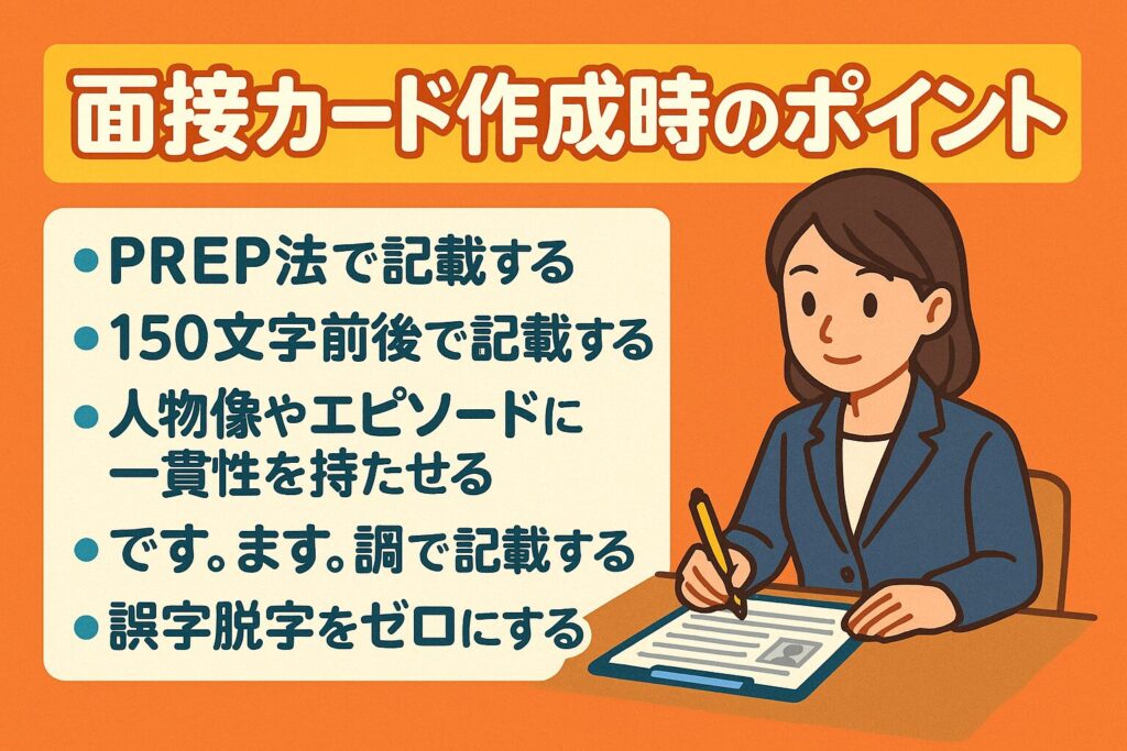 面接カード作成時のポイント