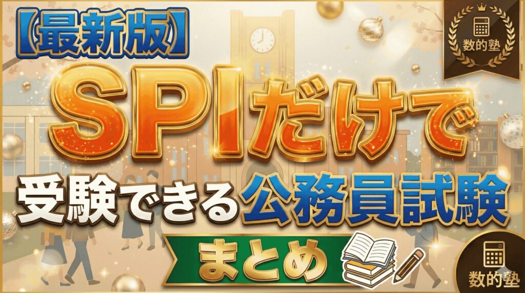 【最新版】SPIだけで受験できる公務員試験まとめ