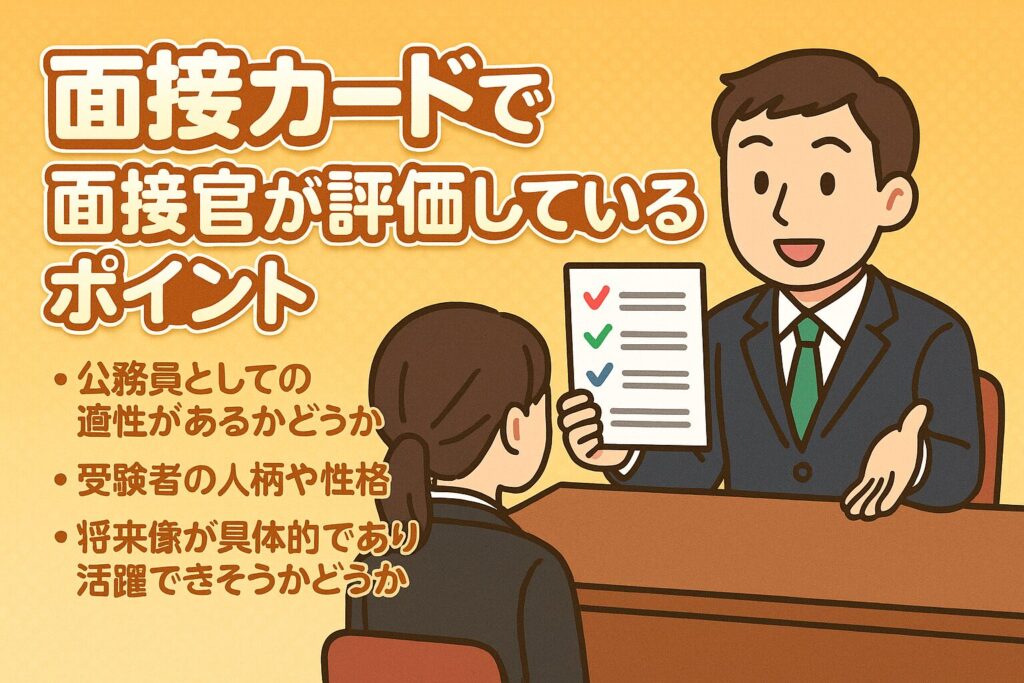 面接カードで面接官が評価しているポイント