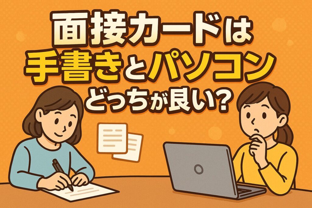 面接カードは手書きとパソコンどっちが良い?