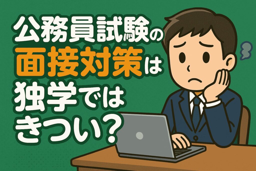 公務員試験の面接対策は独学ではきつい?
