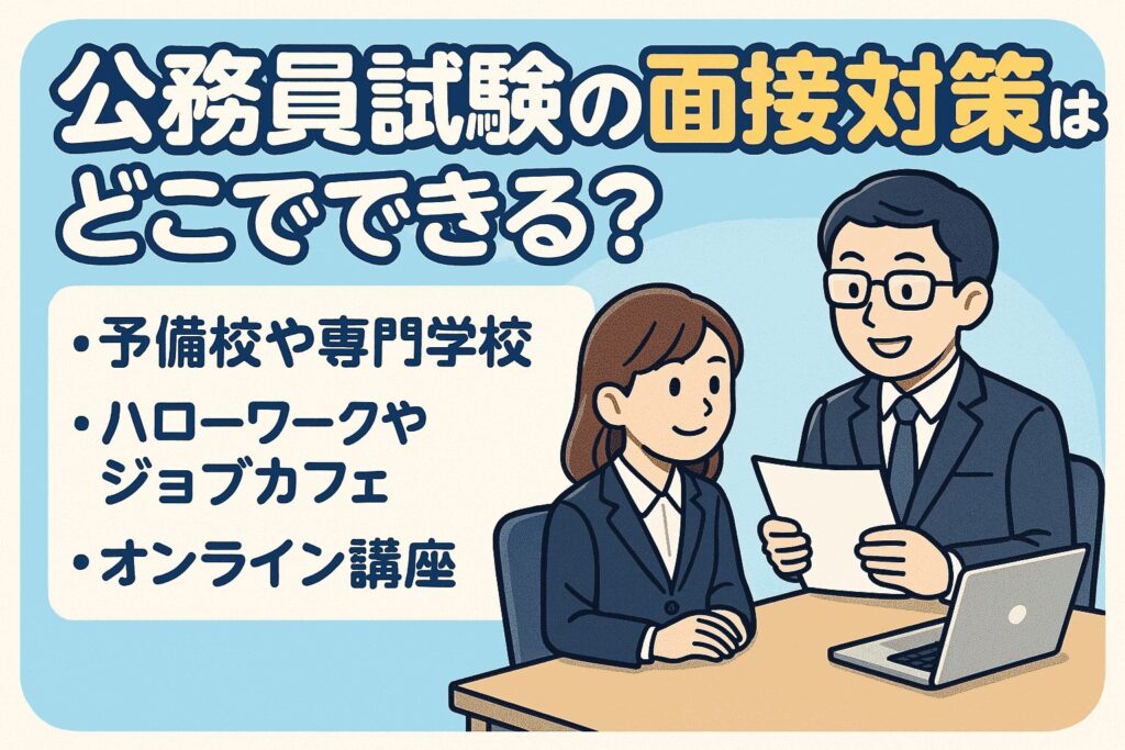 公務員試験の面接対策はどこでできる?