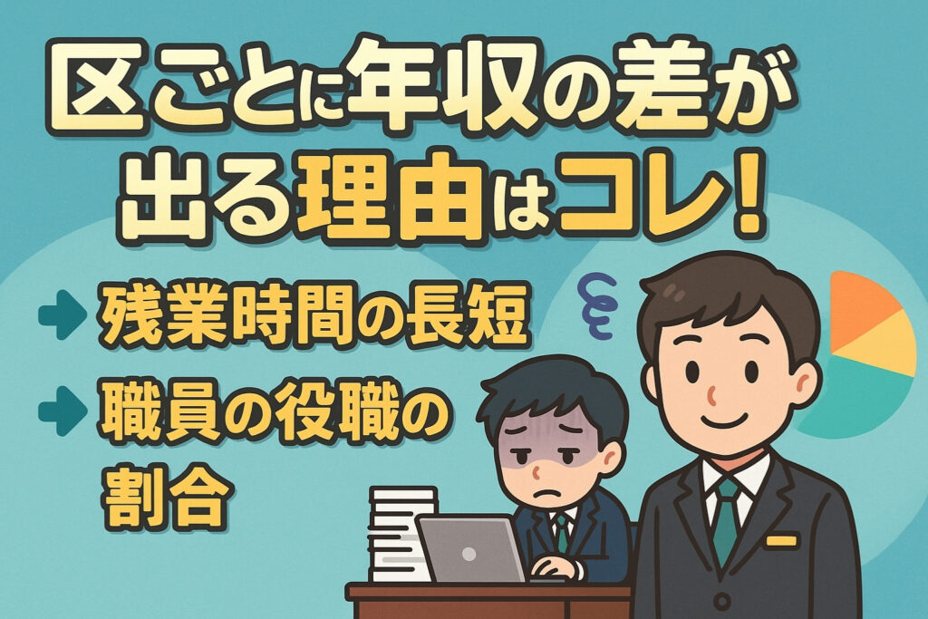 同じ特別区職員なのに年収に差が出るのはなぜ?