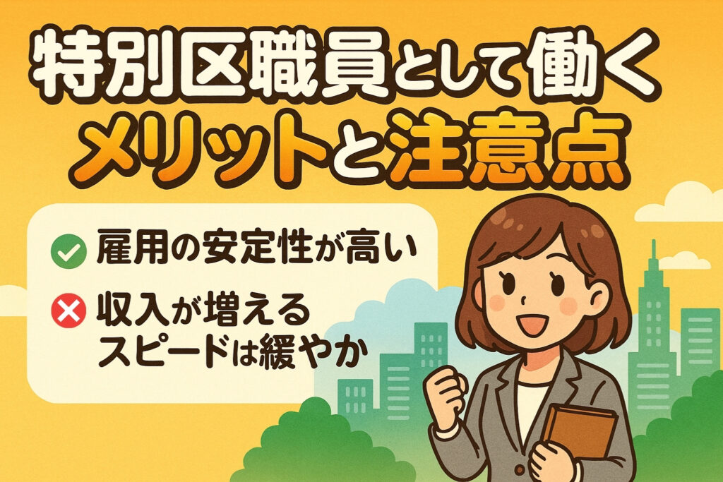 特別区職員として働くメリットと注意点