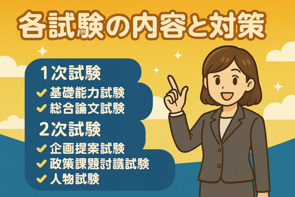 各試験の内容と対策法を紹介
