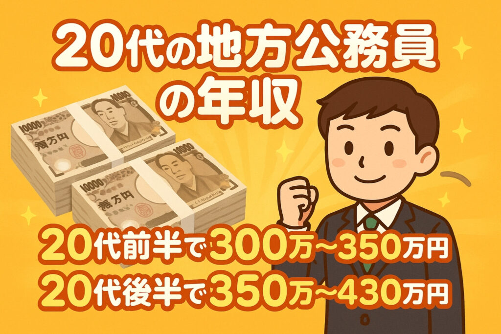 20代の地方公務員の年収は?まずは給与の基本を知ろう