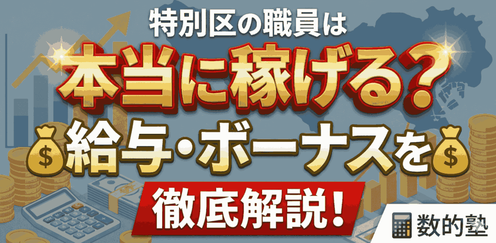 特別区の職員は本当に稼げる？給与・ボーナスを徹底解説！