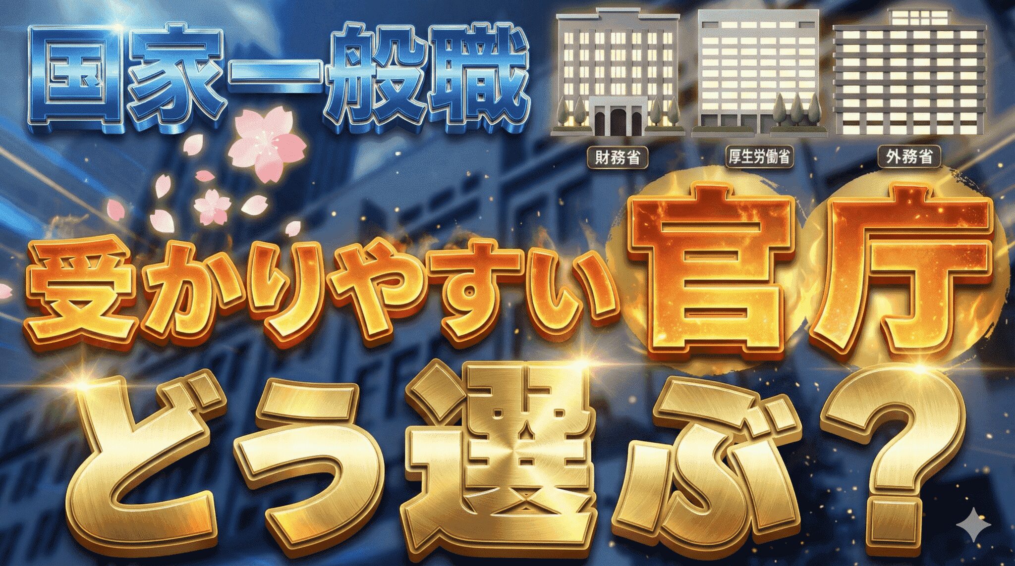 国家一般職で内定を掴む!受かりやすい官庁の特徴と選び方を紹介