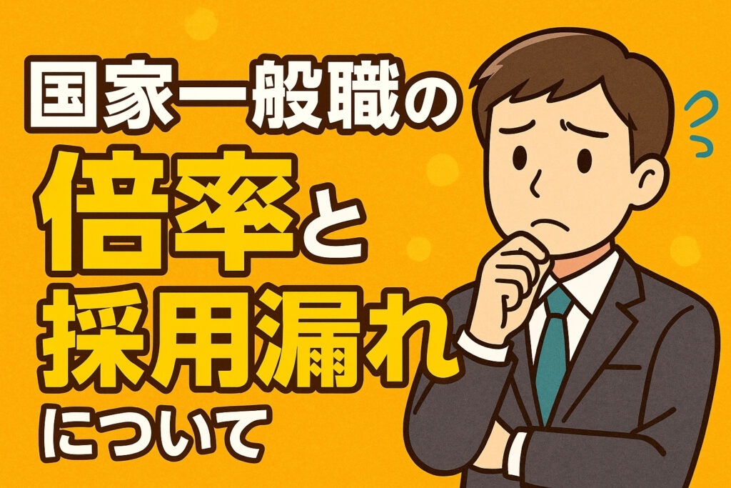 国家一般職の倍率と採用漏れについて