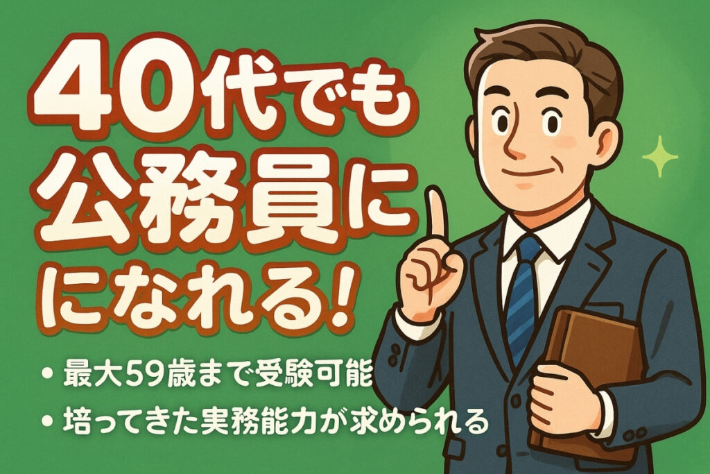 結論：40代からでも十分に公務員は目指せる