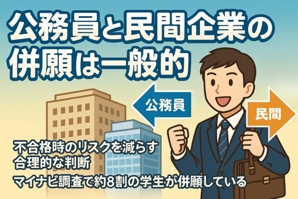 公務員と民間企業の併願は一般的