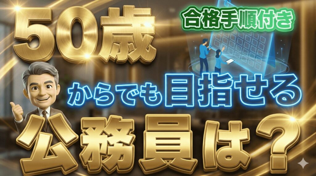 50歳でもなれる公務員の職種は？合格を掴むための手順も紹介