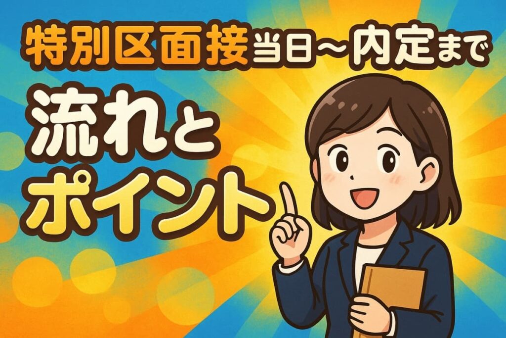 特別区面接当日〜内定までの流れとポイント