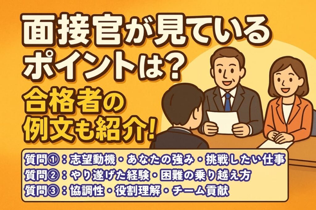 面接官が見ているポイント紹介
