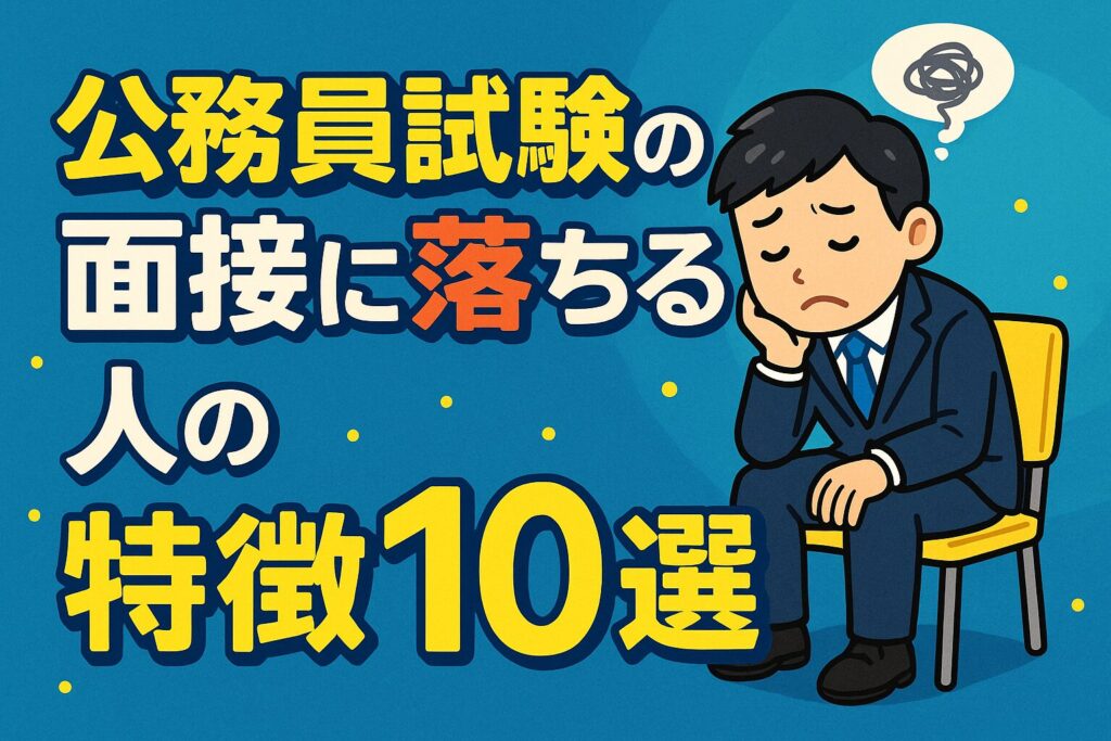公務員試験の面接に落ちる人の特徴10選
