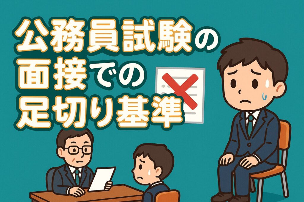 公務員試験の面接での足切り基準