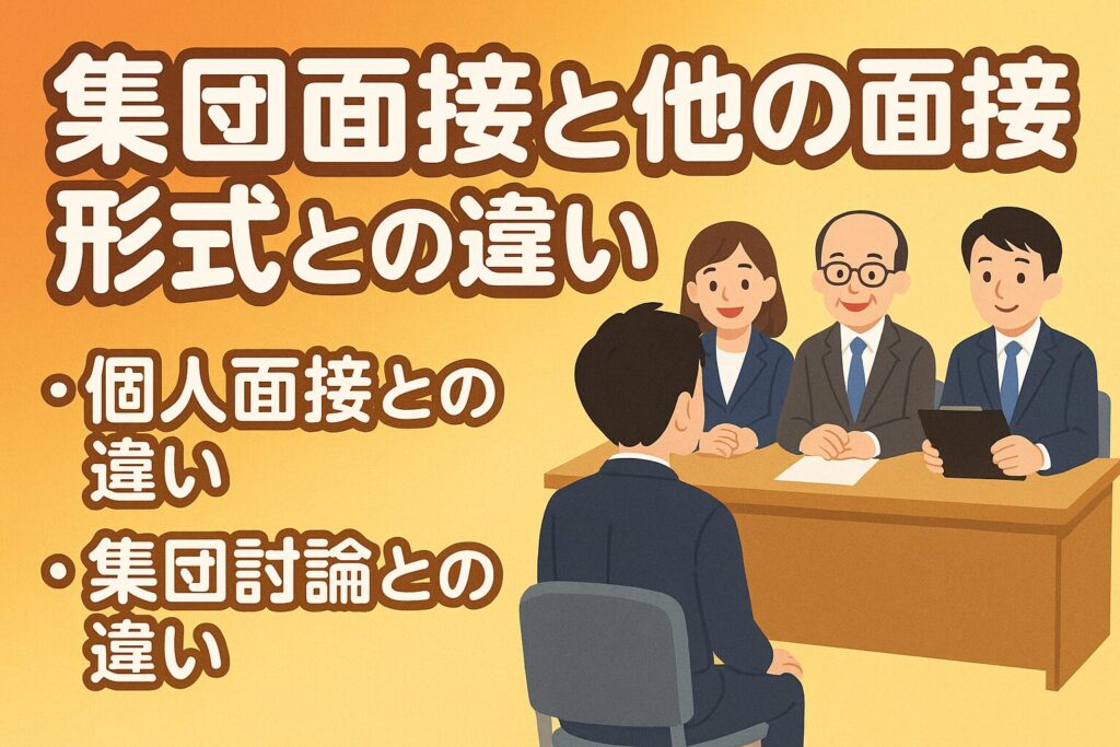 集団面接と他の面接形式との違い