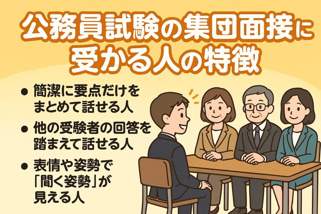公務員試験の集団面接に受かる人の特徴