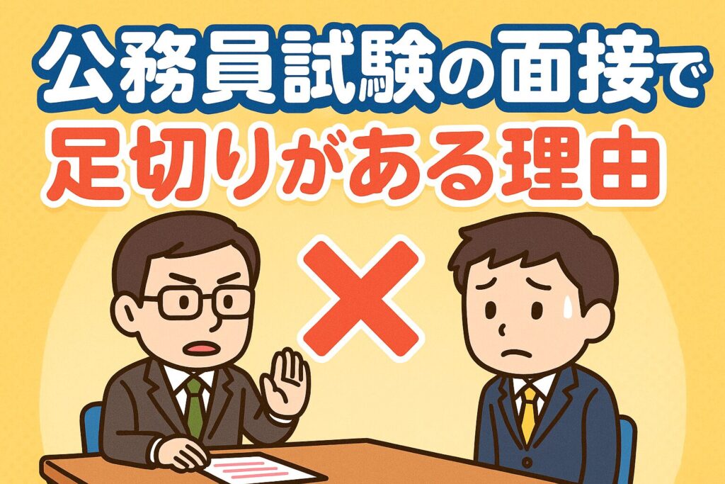 公務員試験の面接で足切りがある理由