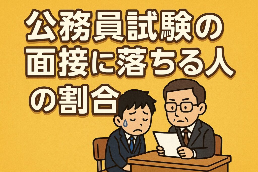 公務員試験の面接に落ちる人の割合