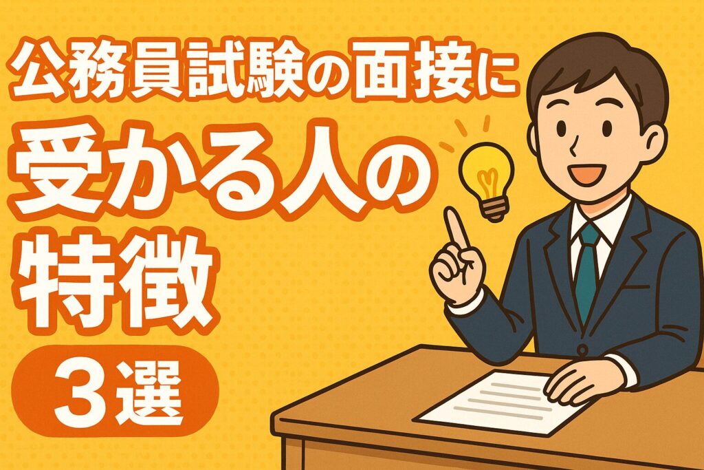 公務員試験の面接に受かる人の特徴3選