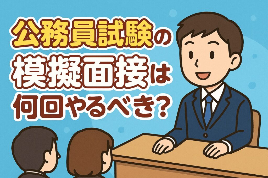 公務員試験の模擬面接は何回やるべき？