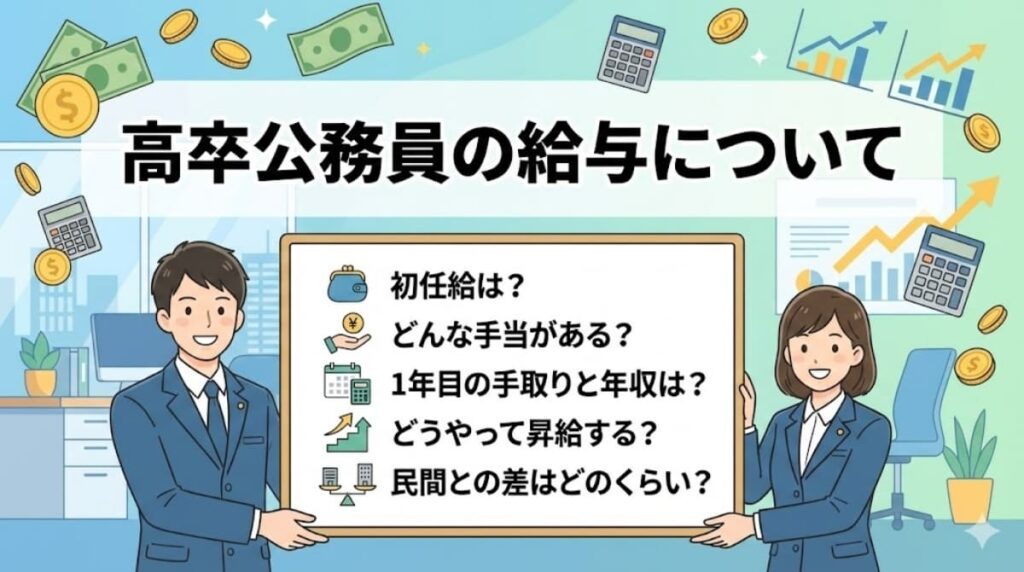 高卒公務員の給与について