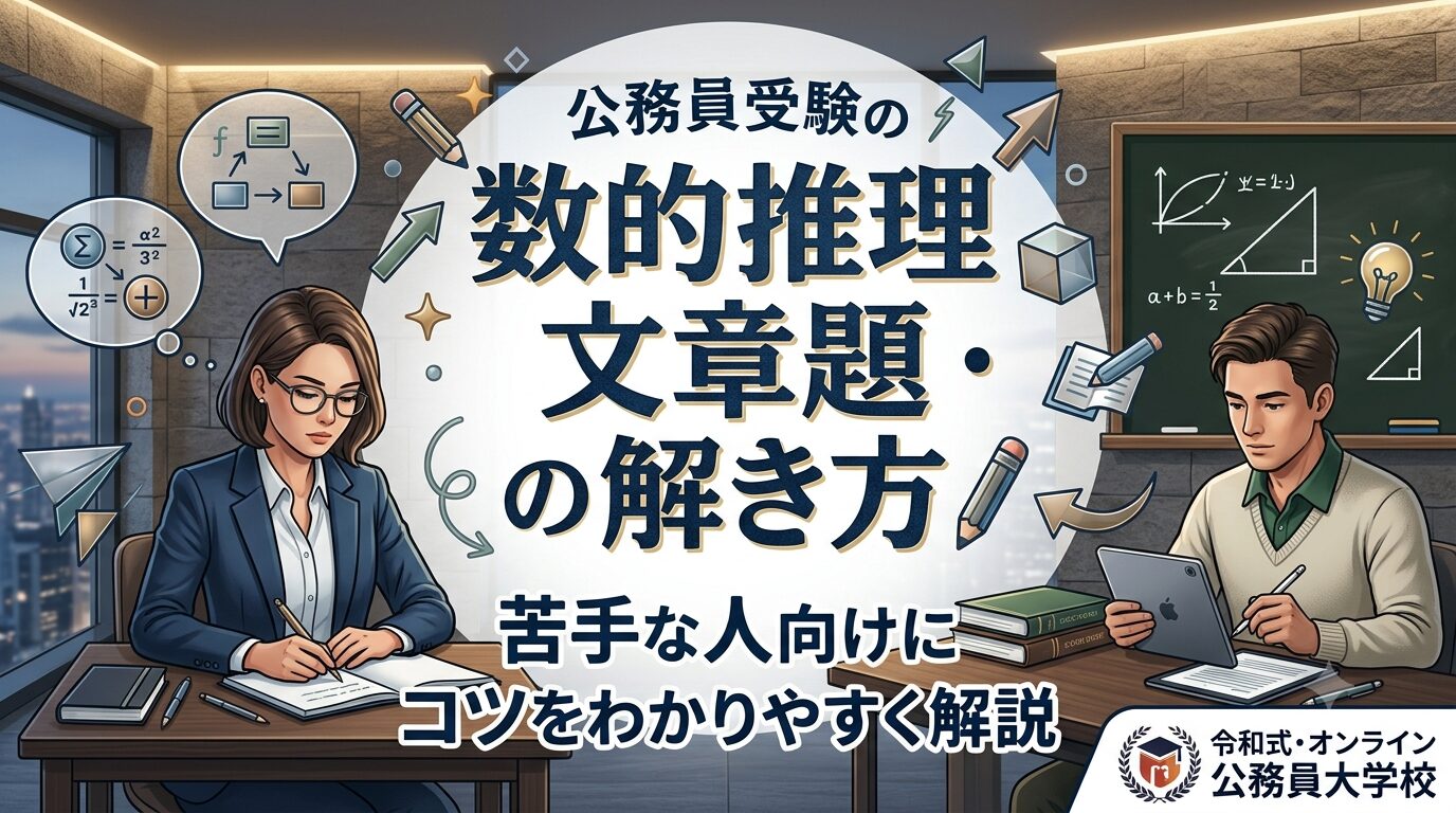 数的推理の文章題の解き方|苦手な人向けにコツをわかりやすく解説