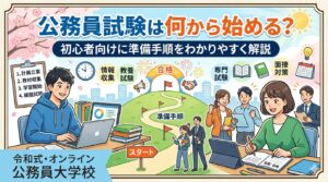 公務員試験は何から始める?初心者向けに準備手順をわかりやすく解説