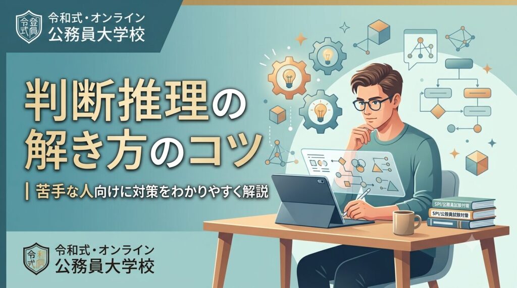 判断推理の解き方のコツ｜苦手な人向けに対策をわかりやすく解説