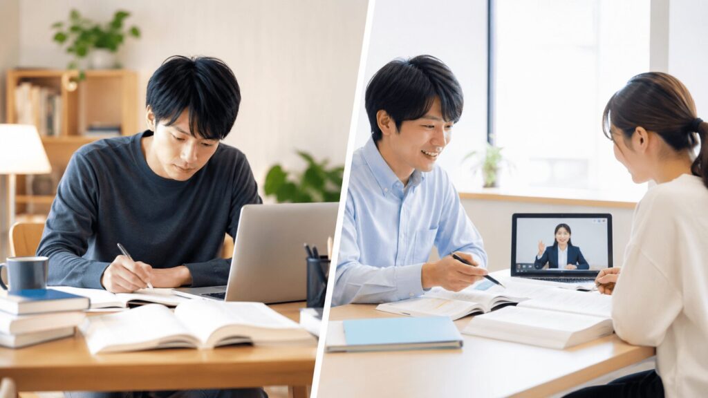 社会人の独学が向いている人・予備校が向いている人